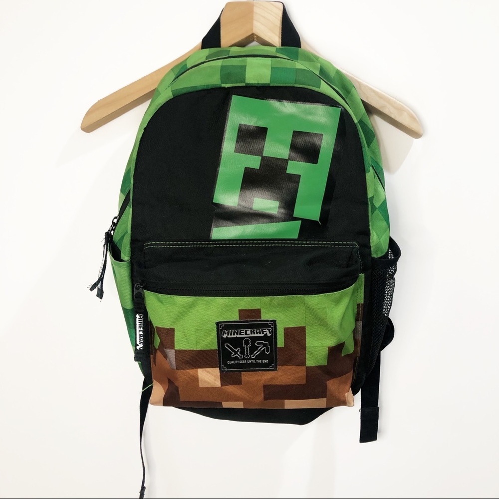 Minecraft Creeper Backpack 16” Brick Mojang